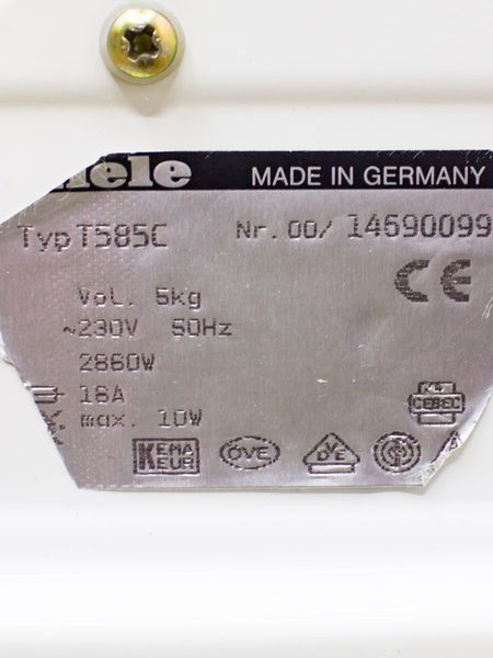 Сушильна машина Miele T585C 2860w 5 кг sn 0014690099 000032210 фото