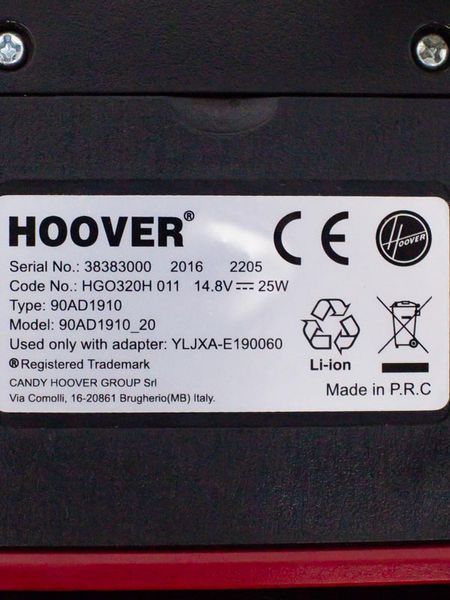 Пилосос робот Hoover H GO 300 Hydro HGO320H 25w LPNHE520275068 190е 000026463 фото