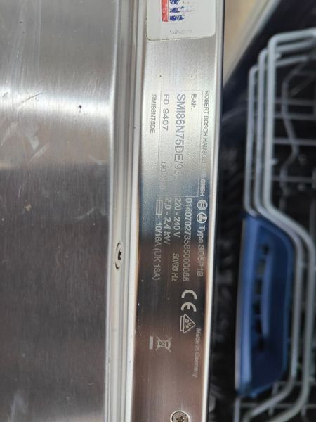 Посудомийна машина Bosch SD6P1B 2400W sn SM186N75DE93 FD9407 000050377 фото