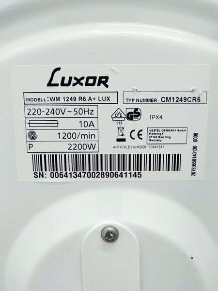 Стиральная машина Luxor WM 1249 R6 000037096 фото