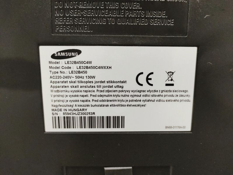 Телевизор 32 Samsung LE32B450C4W LCD HD 000036415 фото