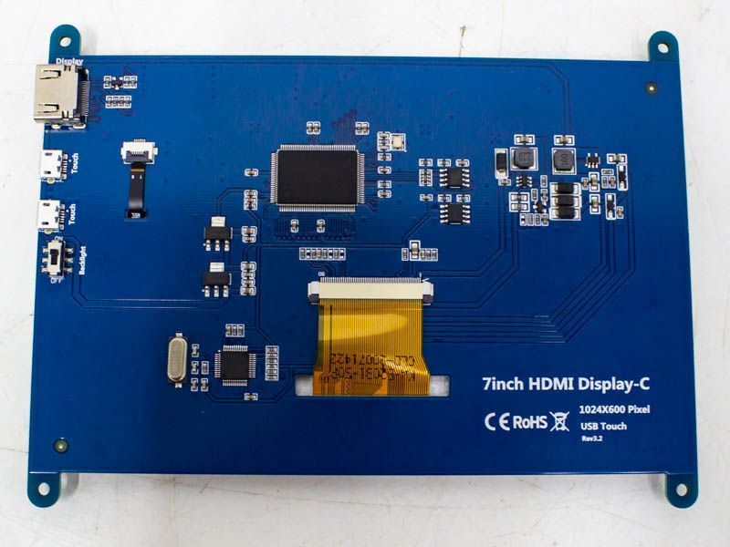 Дисплей с тачскрином Elecrow HDMI LCD 1024х600 IPS 000028515 фото