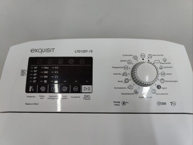 Стиральная машина вертикальная Exklusiv LT01207 15 2100W 7кг sn 201841001520120130200402 000051685 фото