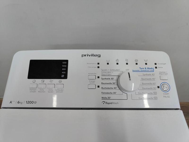 Стиральная машина вертикальная Privileg PWT D61253P DE 2100W 6кг sn 341948047283 000053444 фото