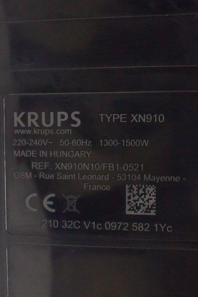 Кавоварка капсульна Krups Nespresso XN910 1500w LPNHK065147743 189е 000030852 фото