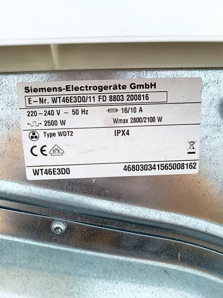 Сушильная машина Siemens WT46E3D0 000045993 фото