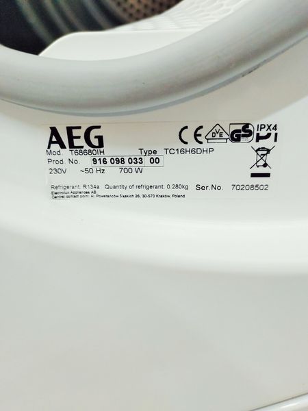 Сушильная машина AEG Protex Plus T68680IH 000044291 фото