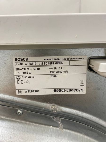 Сушильна машина Bosch WTE84101 2800W 7кг sn 8909203397 000048457 фото