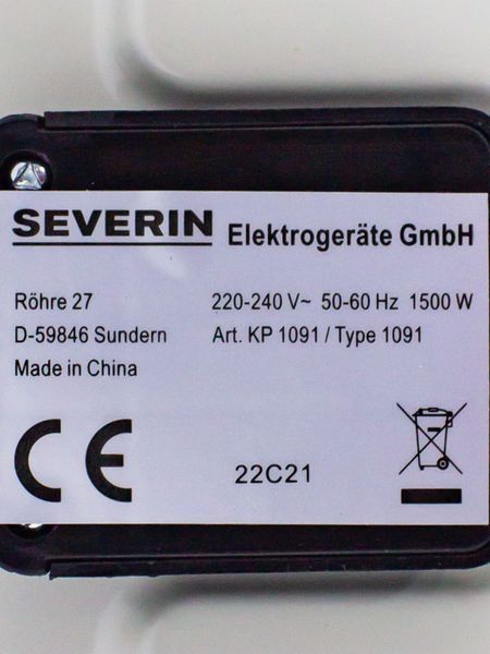 Варильна поверхня Severin KP 1091 1500w 1 конфорка новий LPNHE594074193 33е 000033941 фото
