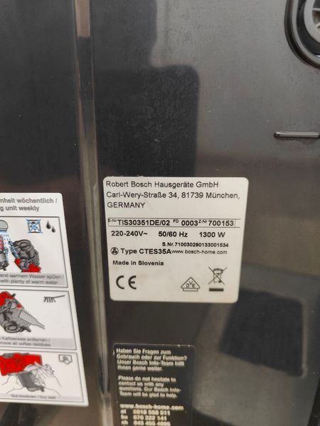 Кавомашина Bosch Vero Cup CTES35A 300 1300W sn 700153 000049797 фото