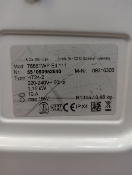 Сушильна машина Premium T 8861 WP 1150w 7 кг sn 55090952640 309е 000042182 фото