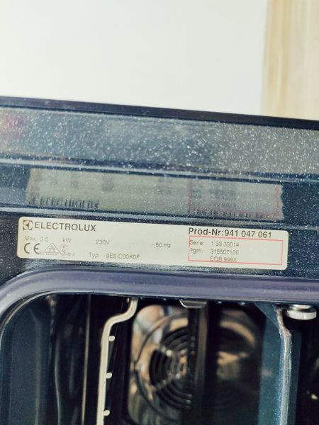 Електродуховка Electrolux EOB998X 3500w sn 13330014_п13_н320 000045583 фото