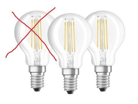 Комплект ламп Osram Base E14 4w LPNHE384964733 000022353 фото