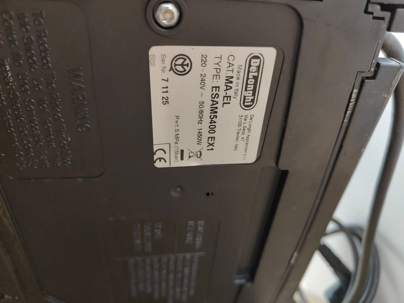 Кофемашина Delonghi Perfecta ESAM5400EX1 1450W sn 71125 000051787 фото