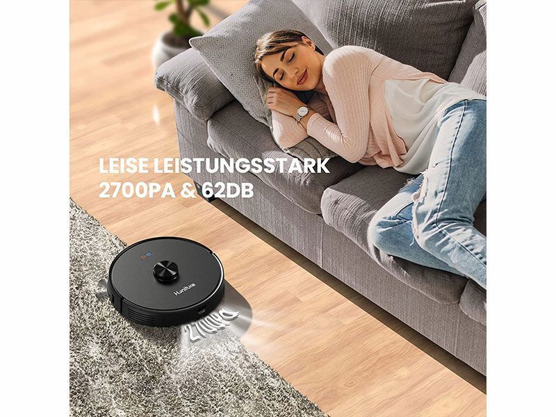 Пилосос робот Honiture Q6 LS 01 50w 5200 mAh Black 000042035 фото