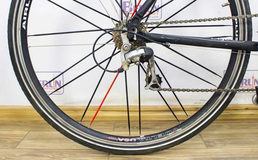 Велосипед 28 Fitness suspension comfort дорожній чорно сірий алюм 000005581 фото