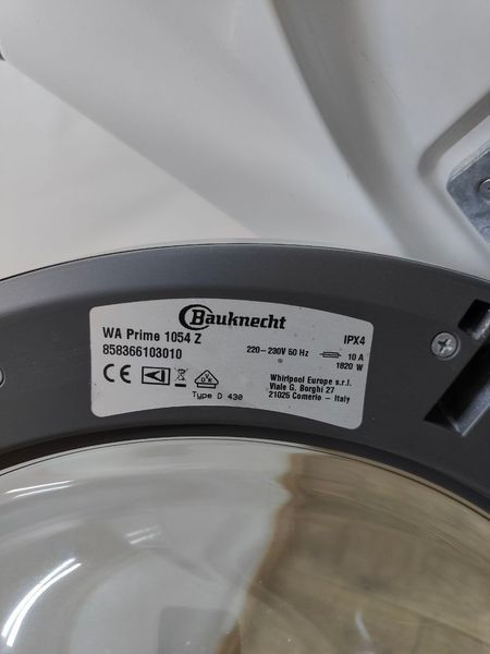 Стиральная машина Bauknecht WA Prime1054Z 10кг sn 411519000256 000050099 фото