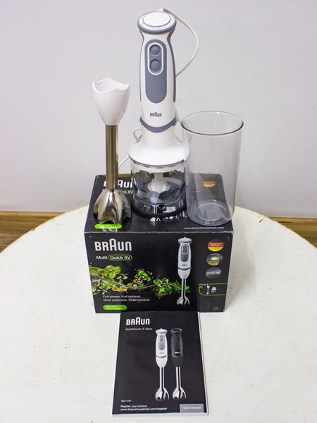 Блендер набір Braun MultiQuick 5 Vario MQ 5220WH 1000w новий LPNHE589621230 55е 000033286 фото