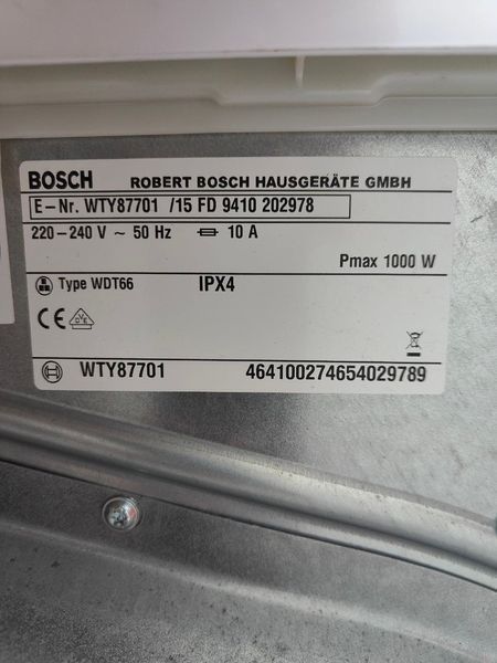 Сушильная машина Bosch WTY87701 1000W sn 9410202978 000051437 фото