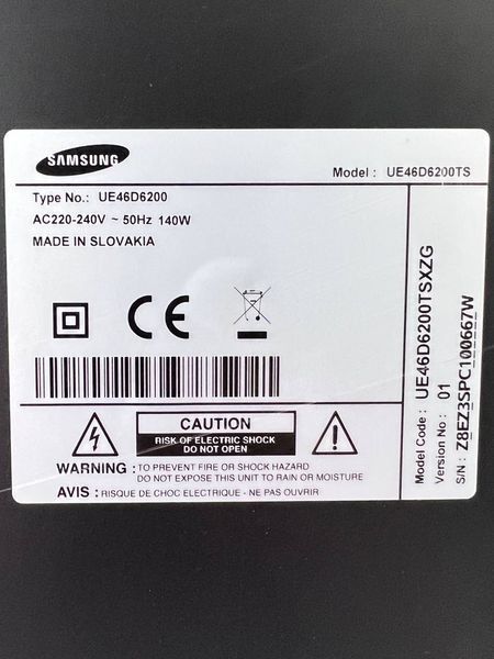 Телевизор 46 Samsung UE46D6200TS Full HD Smart TV 000039264 фото