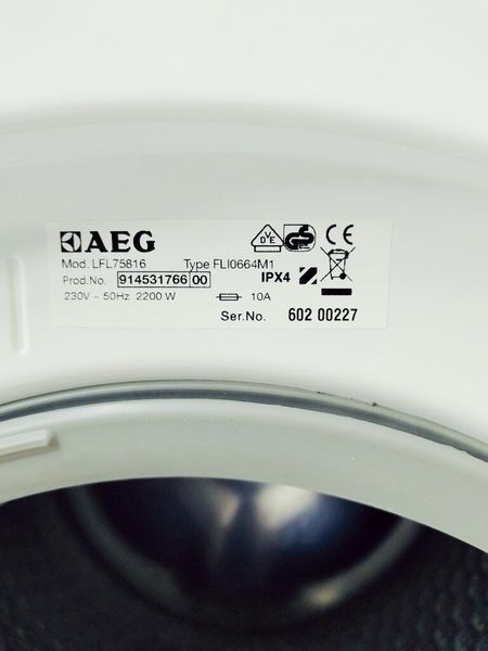 Пральна машина AEG LFL75816 000036720 фото