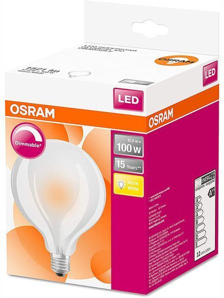 Лампа світлодіодна Osram Star Classic Globe Dimmable E27 новий LPNHE435617825 11ф 000023062 фото