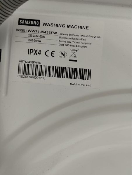 Стиральная машина Samsung WW71J5436FW 000045849 фото