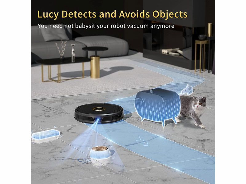 Пылесос робот Trifo Lucy LUC S 3000 Pa WiFi Black 000042210 фото