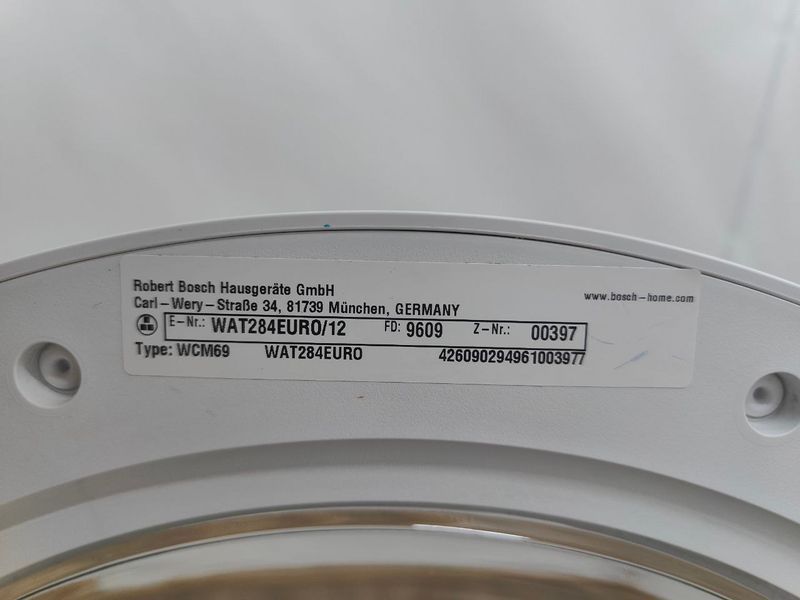 Пральна машина Bosch Serie 6 EcoSilence Drive WAT284EURO 12 2300W 9 кг sn 00397 000052264 фото
