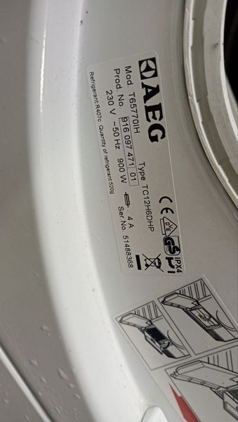 Сушильна машина Aeg Protex Plus T65770IH 900w 7кг sn 51488368 000046155 фото