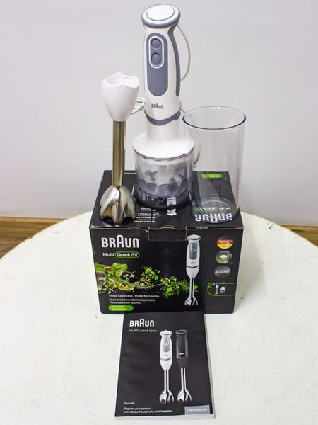 Блендер набір Braun MultiQuick 5 Vario MQ 5220WH 1000w новий LPNHE601077315 55е 000033287 фото