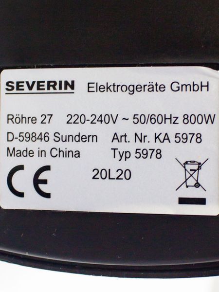 Кавоварка ріжкова Severin KA 5978 800w продам LPNHE532375953 59е 000027068 фото