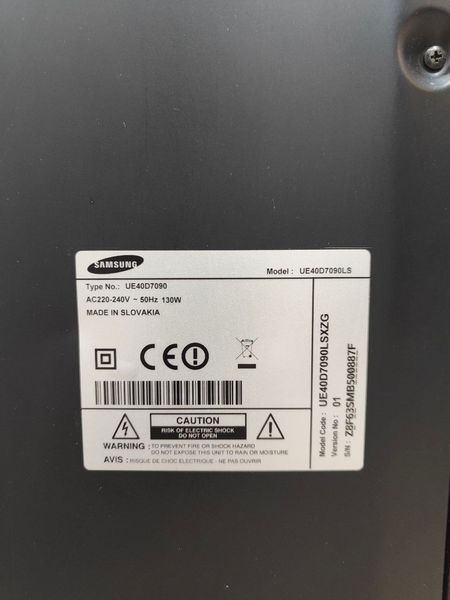 Телевизор Samsung 40" UE40D7090 130W sn Z8F63SMB500887F 000052208 фото