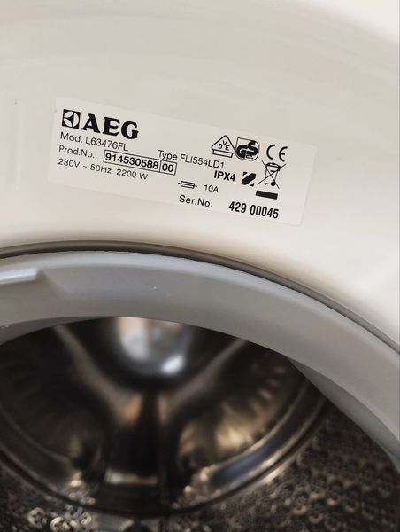 Стиральная машина AEG L63476FL 2200w sn 42900045 000047576 фото