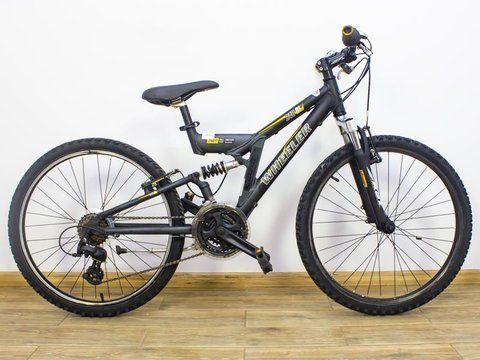 Велосипед 24 Wheeler двопідвіс чорний алюміній 000019459 фото