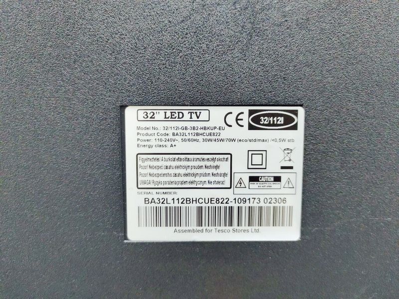 Телевізор 32 Blaupunkt BA32L112BHCUE822 LCD HD 70w sn 10917302306 000038100 фото