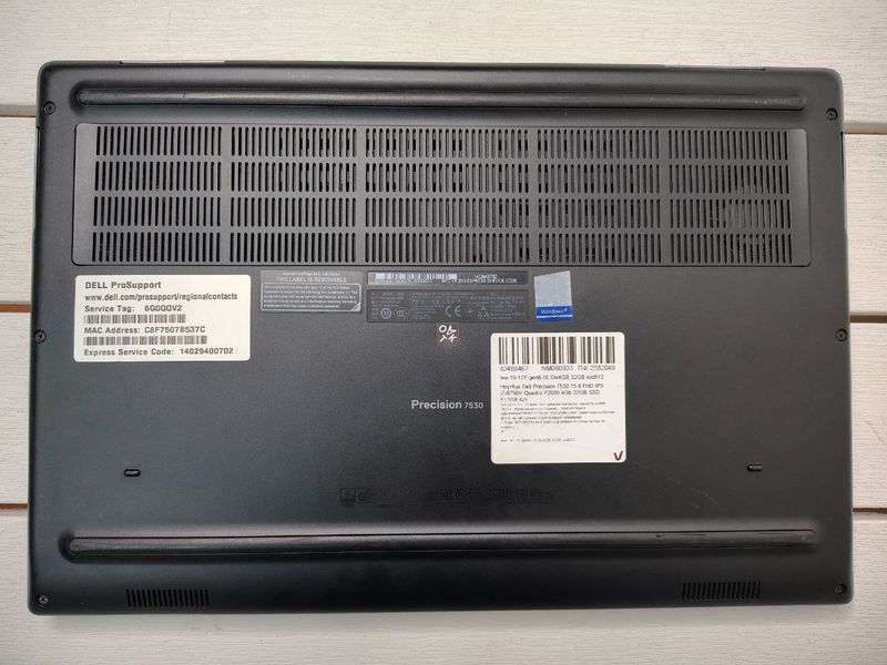 Ноутбук Dell Precision 7530 15.6 FHD бат 3:30 часа 000051542 фото