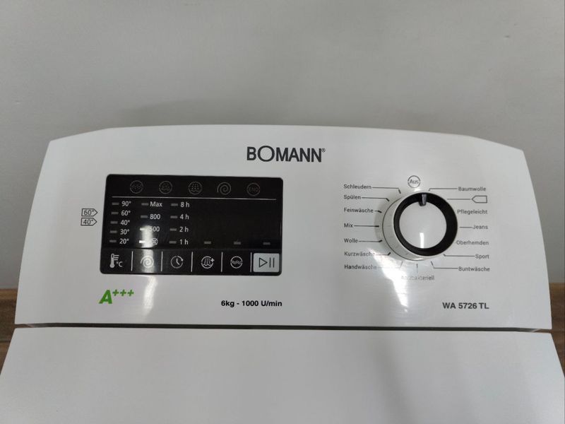 Стиральная машина вертикальная Bomann WA5726 TL 2100W 6кг sn 20151000191 000048455 фото