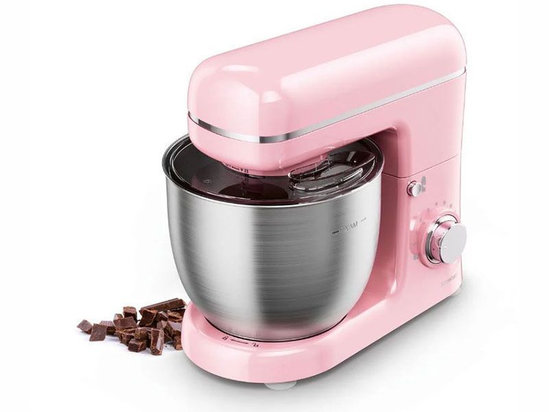 Миксер планетарный тестомес SilverCrest SKM 600 C2 600w 5л Pink Gloss 000042413 фото