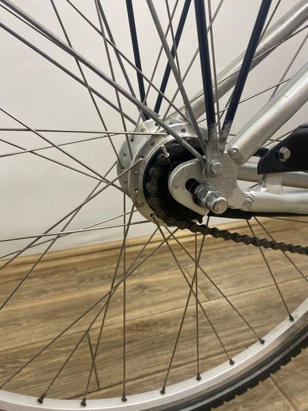 Велосипед 28 Peugeot дамка сріблястий 000047757 фото