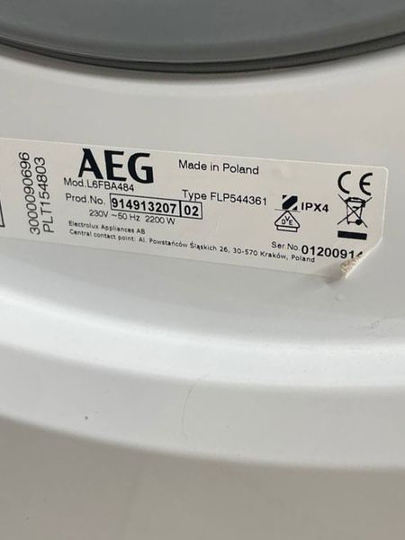 Стиральная машина AEG 6000 Series L6FBA484 000045843 фото