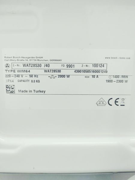 Стиральная машина Bosch Serie6 WAT28530 40 000045237 фото