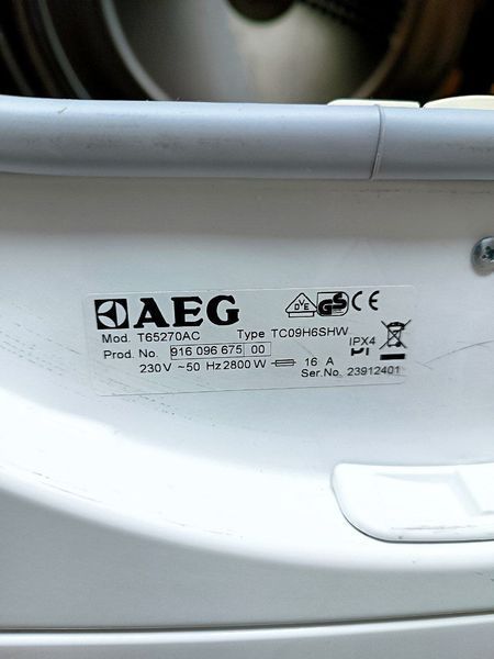 Сушильная машина Aeg Protex T65270AC 2800w 7 кг sn 23912401 000046156 фото