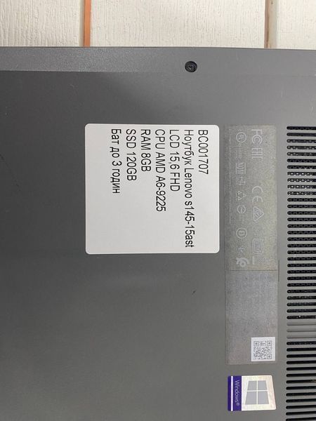 Ноутбук Lenovo s145 15ast 15 FHD бат до 3 часов 000047867 фото