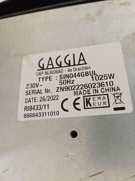 Кавомашина Gaggia VIVA SINO44GBUL 1025W sn ZN902226023610 000049303 фото