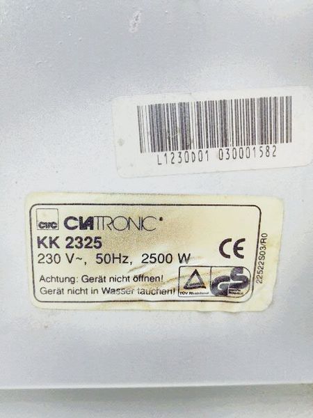Элекродуховка мини-печь Clatronic KK 2325 000024731 фото