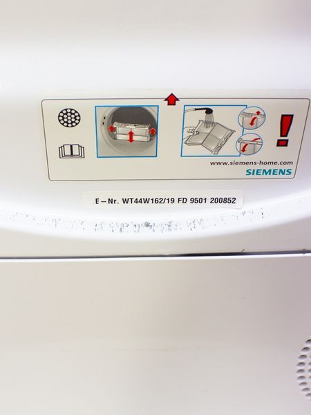 Сушильна машина Siemens IQ500 WT44W162 19 6кг 800w sn 9501200852 000023968 фото