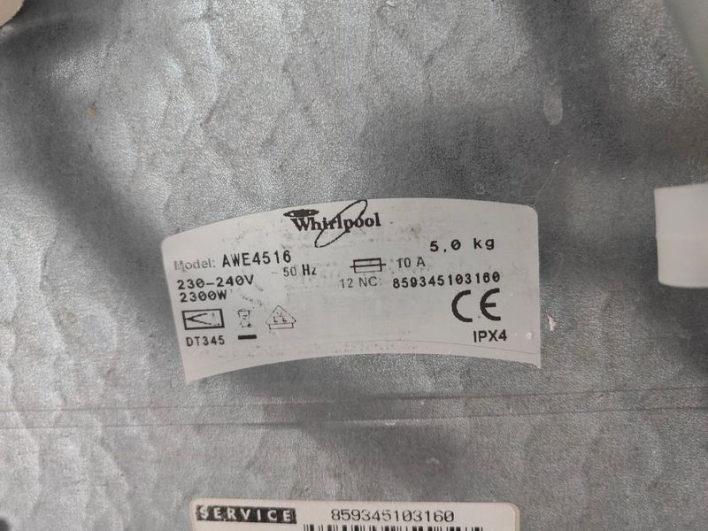 Стиральная машина вертикальная Whirlpool AWE4516 2300W 5кг sn 859345103160 000053429 фото