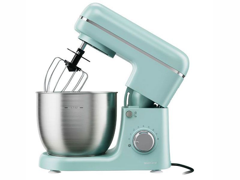 Миксер планетарный тестомес SilverCrest SKM 600 C2 600w 5л Green Matt 000042414 фото