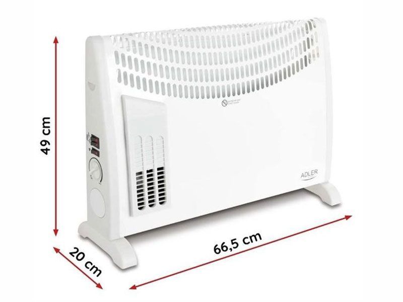 Обогреватель электрический Adler AD 7705 2000w White 000023302 фото